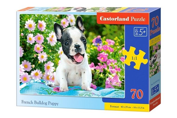 Puzzle Szczeniak buldoga francuskiego 70 elementów