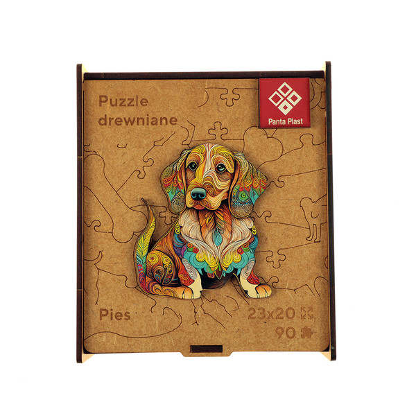 Puzzle drewniane Pies 90 elementów