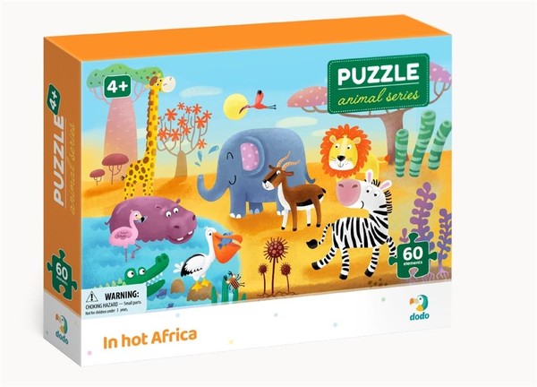 Puzzle Biomy W gorącej Afryce 60 elementów