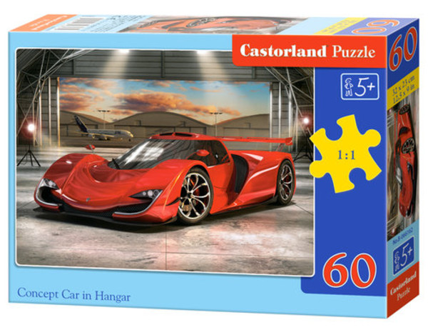 Puzzle Samochód w Hangarze - 60 elementów