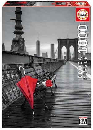 Puzzle Czerwona Parasolka na Moście Brooklińskim 1000 elementów