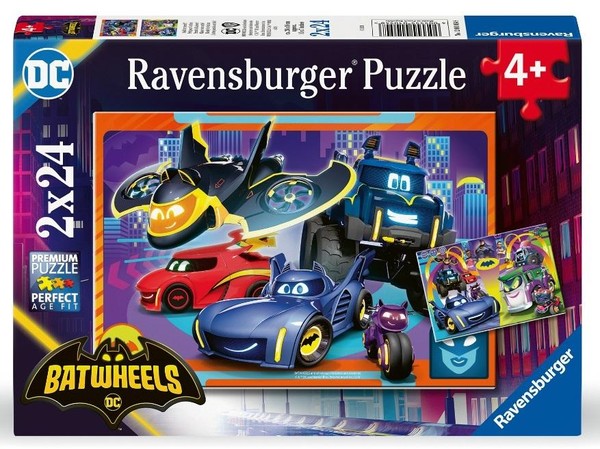 Puzzle Batwheels 2x24 elementy