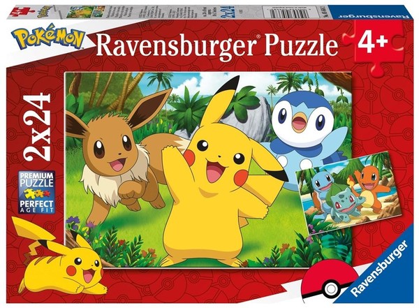 Puzzle dla dzieci Pokemon 2x24 elementy