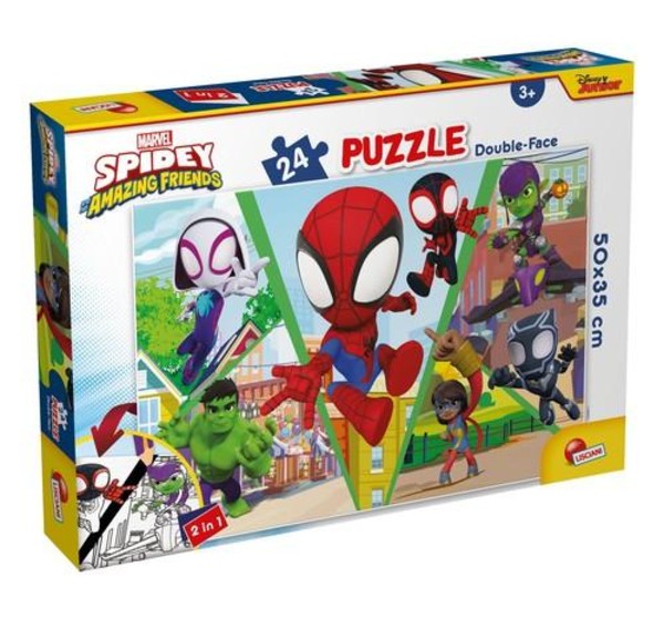 Puzzle Double-face Spidey 24 elementy