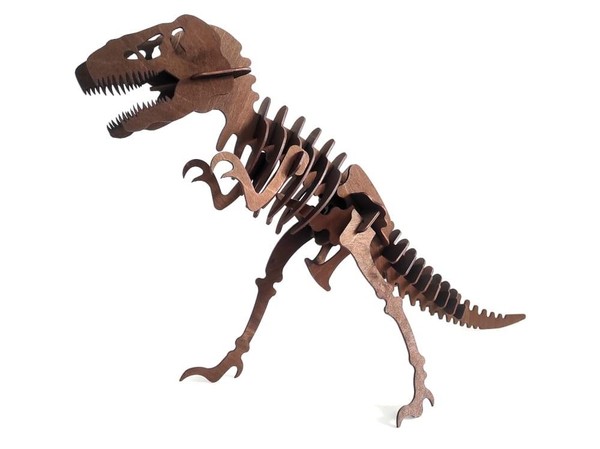 Puzzle drewniane 3D Szkielet t-rexa 29 elementów