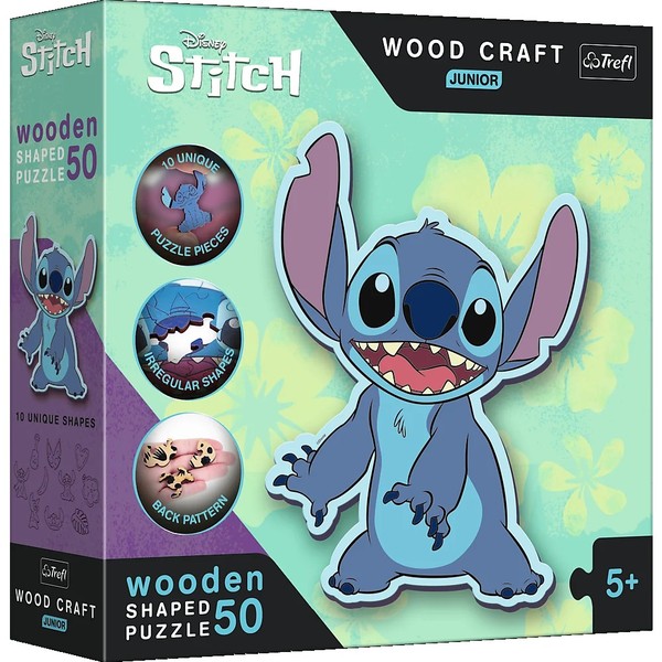 Puzzle drewniane Lilo & Stitch 50 elementów
