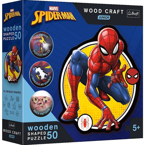 Puzzle drewniane Moc Spidermana 50 elementów