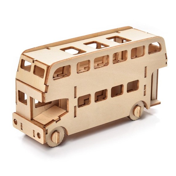 Puzzle drewniane 3D Autobus 30 elementów
