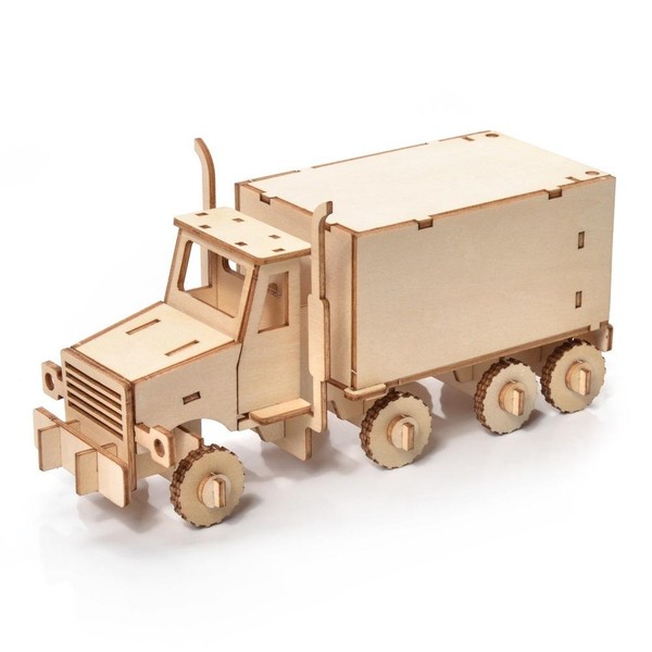 Puzzle drewniane 3D Ciężarówka 59 elementów