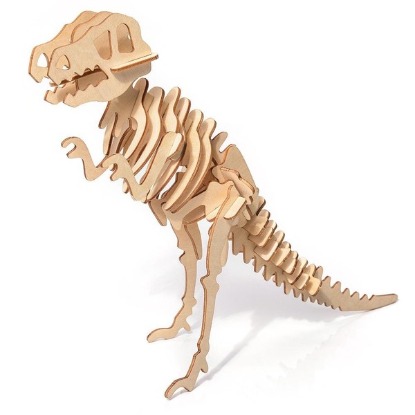 Puzzle drewniane 3D T-Rex 29 elementów