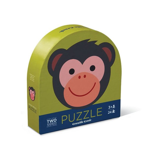 Puzzle dwustronne - Małpka i przyjaciele - 24 elementy