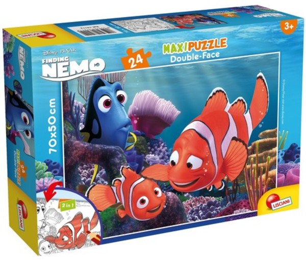 Puzzle dwustronne maxi Gdzie jest Nemo 24 elementy