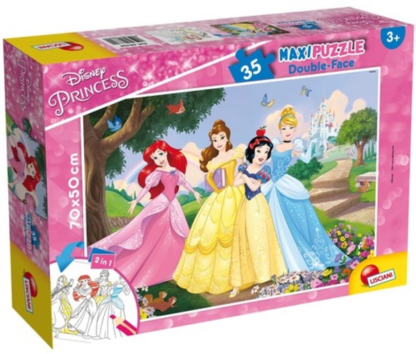 Puzzle dwustronne maxi Księżniczki Disney 35 elementów