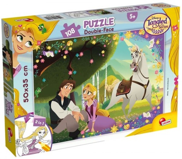 Puzzle dwustronne Plus Disney Zaplątani Roszpunka 108 elementów