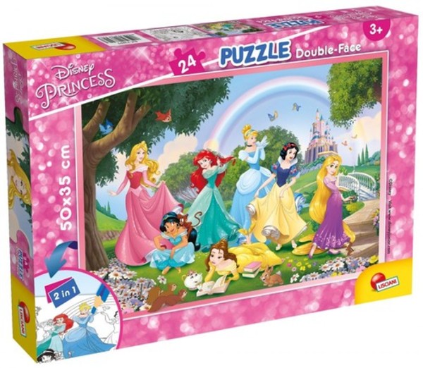 Puzzle dwustronne Plus Disney Princess - 24 elementy