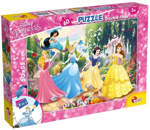 Puzzle dwustronne Plus Disney Princess - 60 elementów