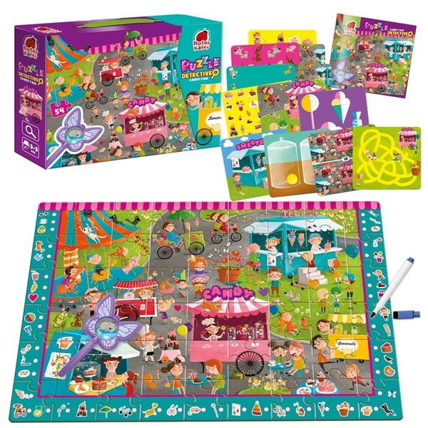 Puzzle edukacyjne Detective - Candy Fair 54 elementy