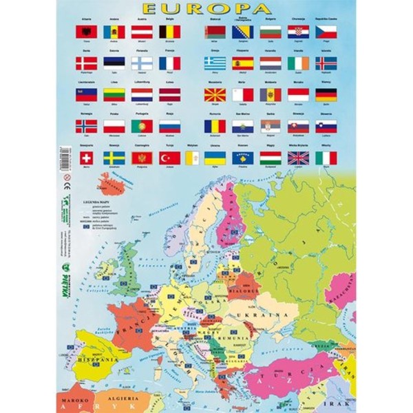 Puzzle Mapa polityczna Europy