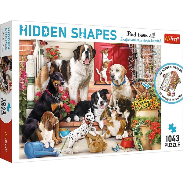 Puzzle Hidden Shapes Psia zabawa 1043 elementy