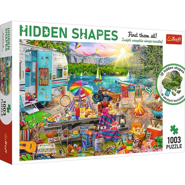Puzzle Hidden Shapes Wycieczka kamperem 1003 elementy
