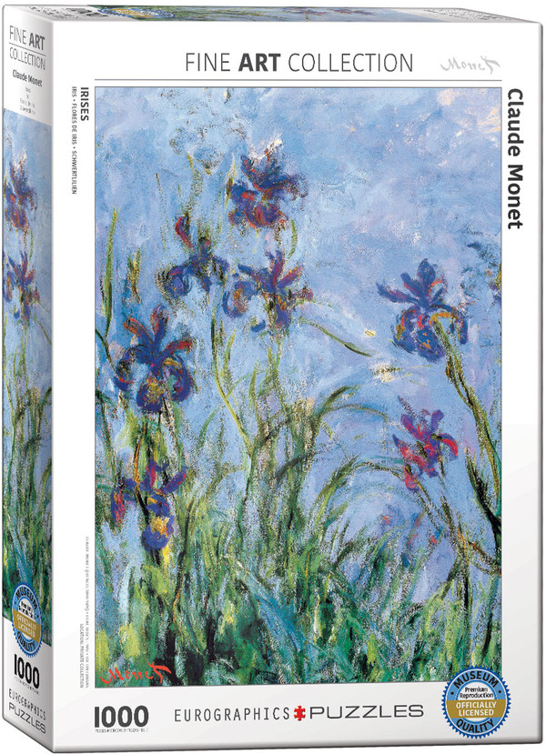 Puzzle Irysy (fragment obrazu), Claude Monet 1000 elementów