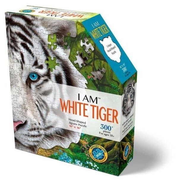 Puzzle konturowe Biały Tygrys 300 elementów