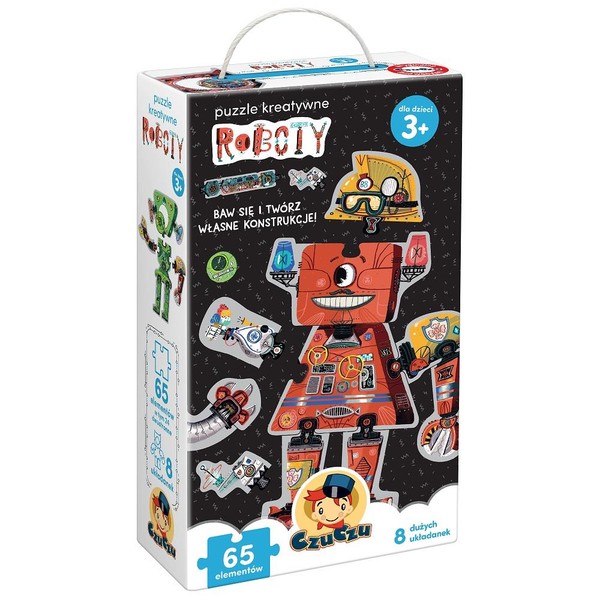 Puzzle kreatywne CzuCzu Roboty 65 elementów