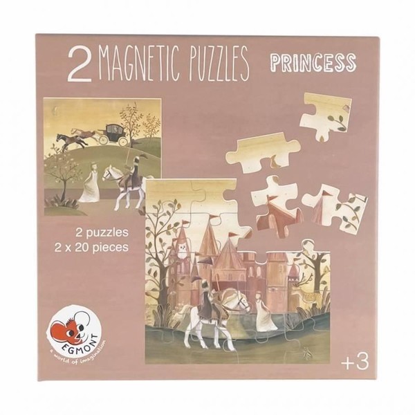 Puzzle magnetyczne Księżniczka 2x20 elementów