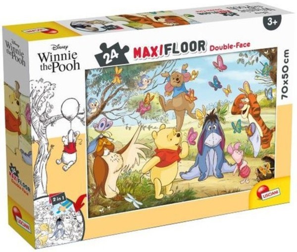 Puzzle Maxi podłogowe Kubuś Puchatek i Przyjaciele 24 elementy