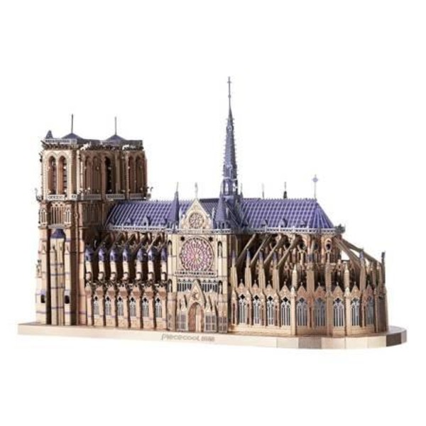Puzzle Metalowe 3D Katedra Notre Dame 382 elementy