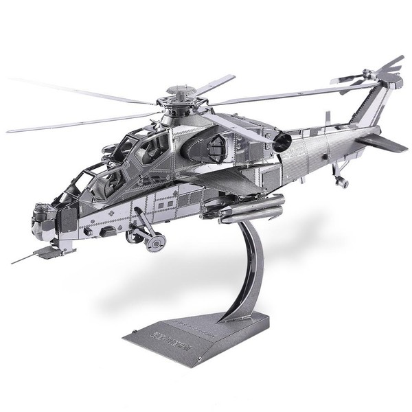 Puzzle Metalowe Model 3D - Helikopter WUZHI-10 122 elementy