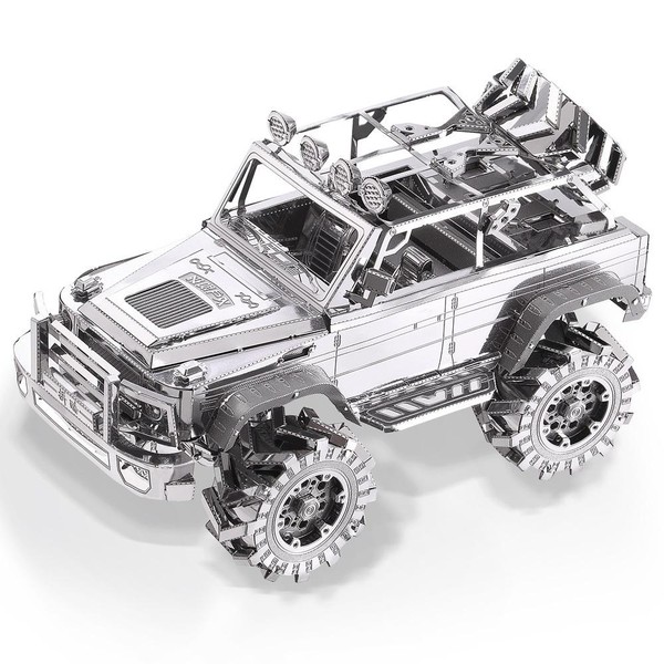 Puzzle Metalowe Model 3D - Samochód Terenowy 157 elementów