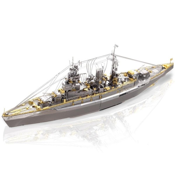 Puzzle Metalowe Model 3D - Statek Bojowy Nagato 168 elementów