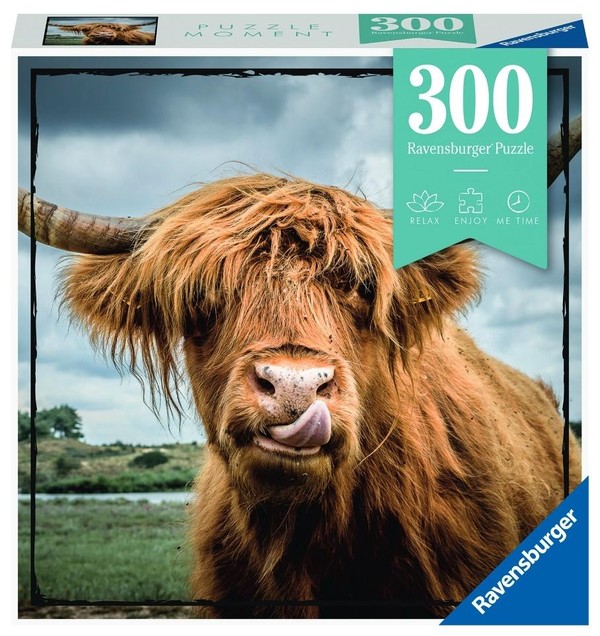 Puzzle Moment Szkocka krowa 300 elementów