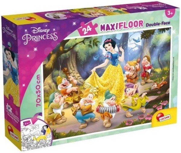 Puzzle podłogowe dwustronne Księżniczki Disney 24 elementy