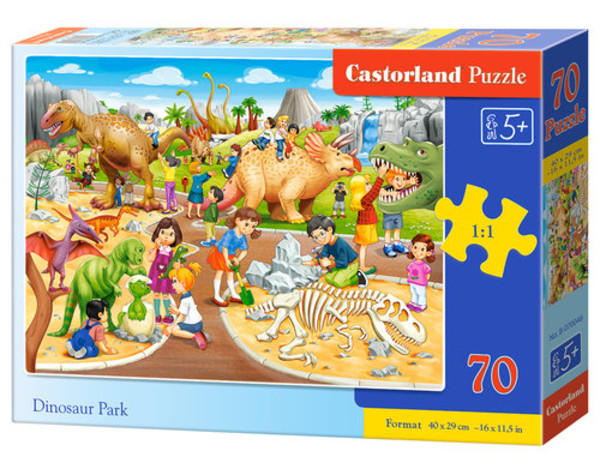 Puzzle Park Dinozaurów 70 elementów