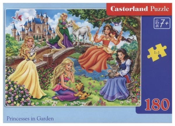 Puzzle Księżniczki w ogrodzie - 180 elementów