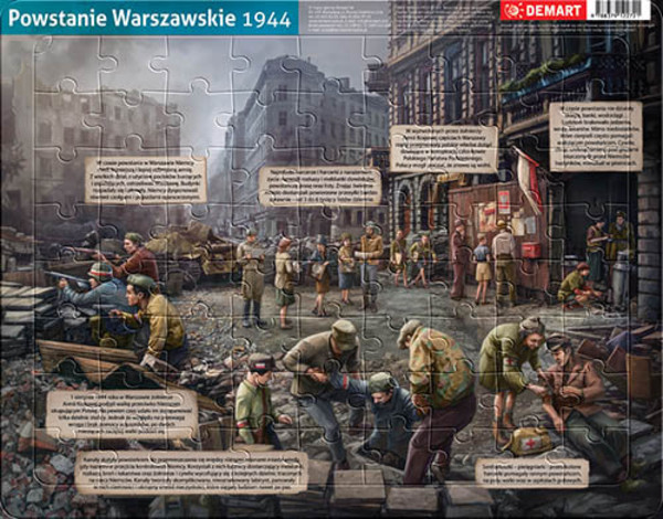 Puzzle ramkowe Powstanie warszawskie - 72 elementy