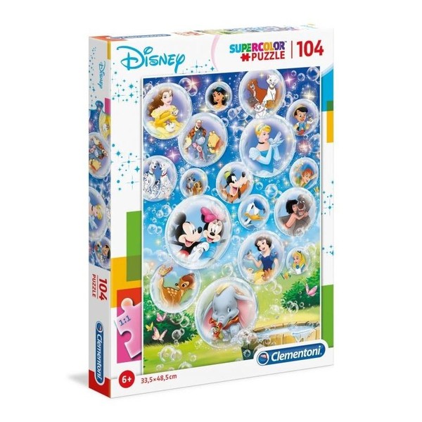 Puzzle Supercolor Disney 104 elementy
