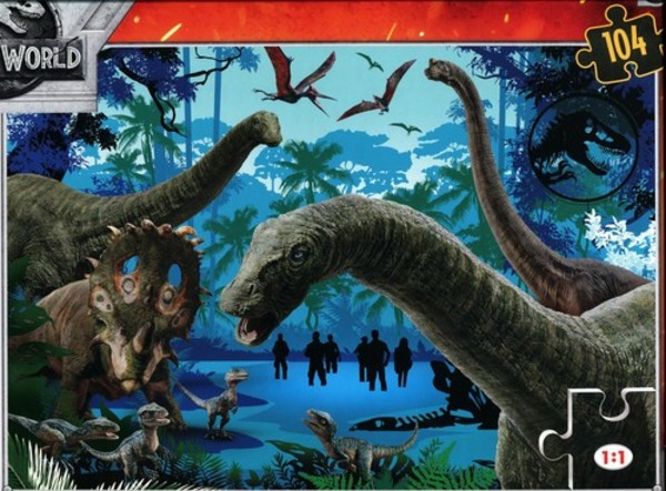 Puzzle SuperColor Jurassic World 104 elementy