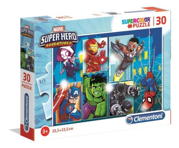 Puzzle Marvel Super Hero Adventures SuperColor - 30 elementów