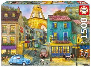 Puzzle Ulice Paryża 1500 elementów