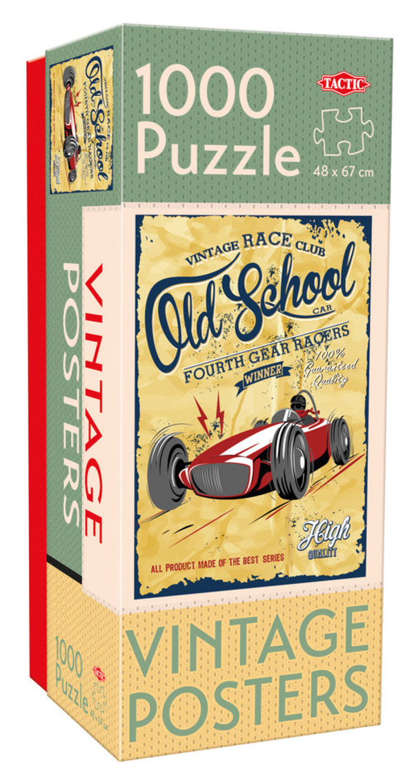 Puzzle Vintage Old School Gear Racers 1000 elementów
