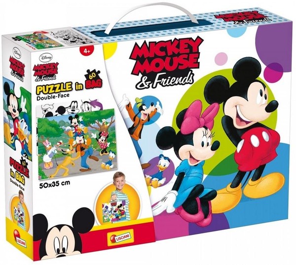 Puzzle dwustronne Disney Mickey i przyjaciele - 60 elementów