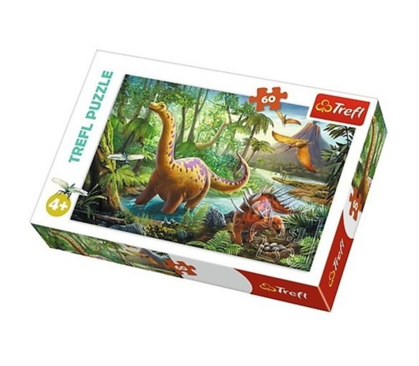 Puzzle Wędrówka dinozaurów 60 elementów