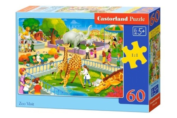 Puzzle Wizyta w Zoo 60 elementów