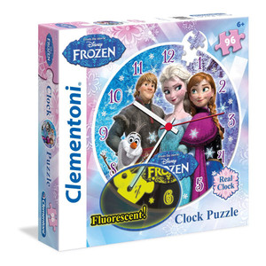 Puzzlowy Zegar Kraina lodu / Frozen