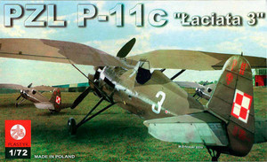 PZL P-11C Łaciata 3 Skala 1:72