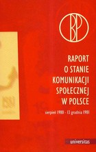 Okładka:Raport o stanie komunikacji społecznej w Polsce 