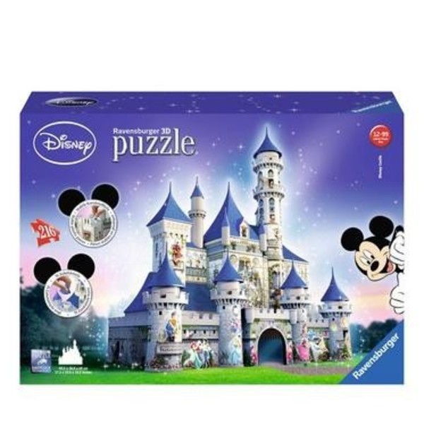 Puzzle 3D Zamek Disneya 216 elementów Ravensburger Sklep
